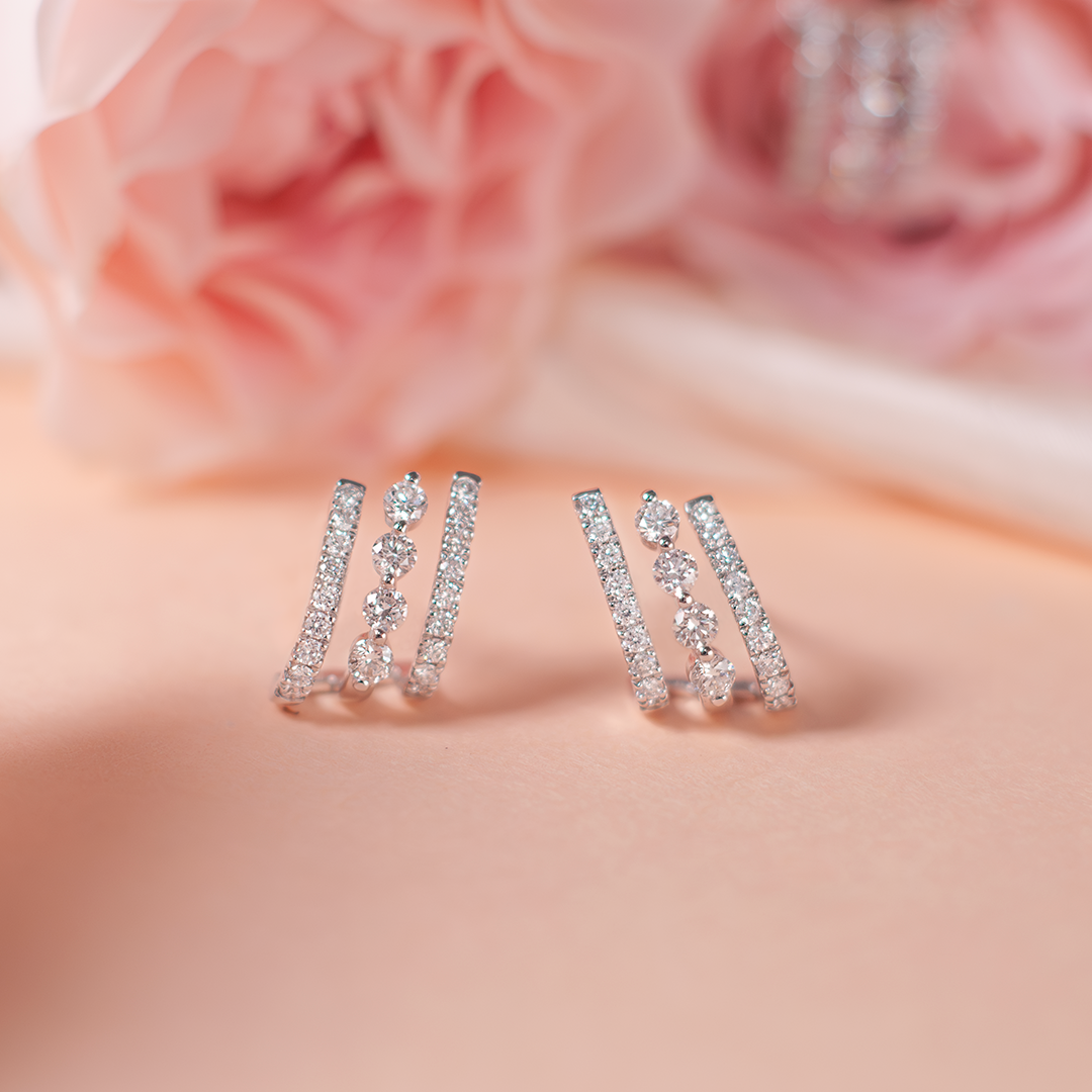 Dressy diamond earrings